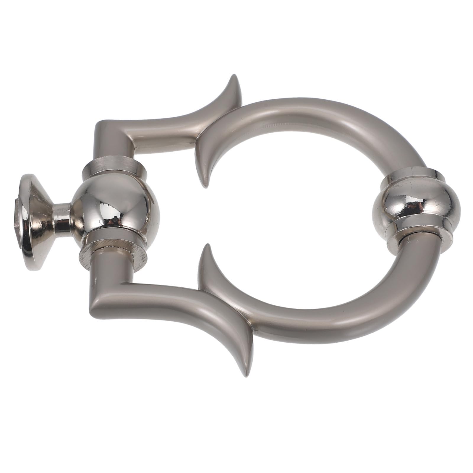 Aldaba de puerta LABRIMP de aleación de zinc con acabado elegante color plata
