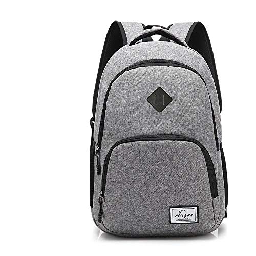 Mochila de ocio Oxford gris perfecta para llevar la computadora a la universidad