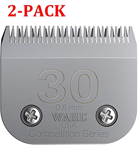 Wahl Professional Animal #30 Fine Competition Series Detachable Blade with 1/32-Inch Cut Length (#2355-100) (30 (2-Pack))