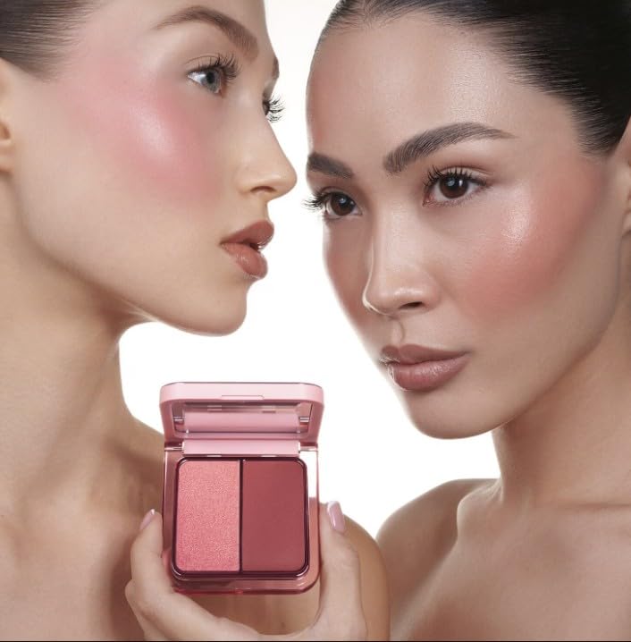 NATASHA DENONA Original | HY-BLUSH | cloudy cream cheeck duo | COLORETE | 10 gramos | VEGANO | by BELLA | (FLUSTERED, 10 g (Paquete de 1))