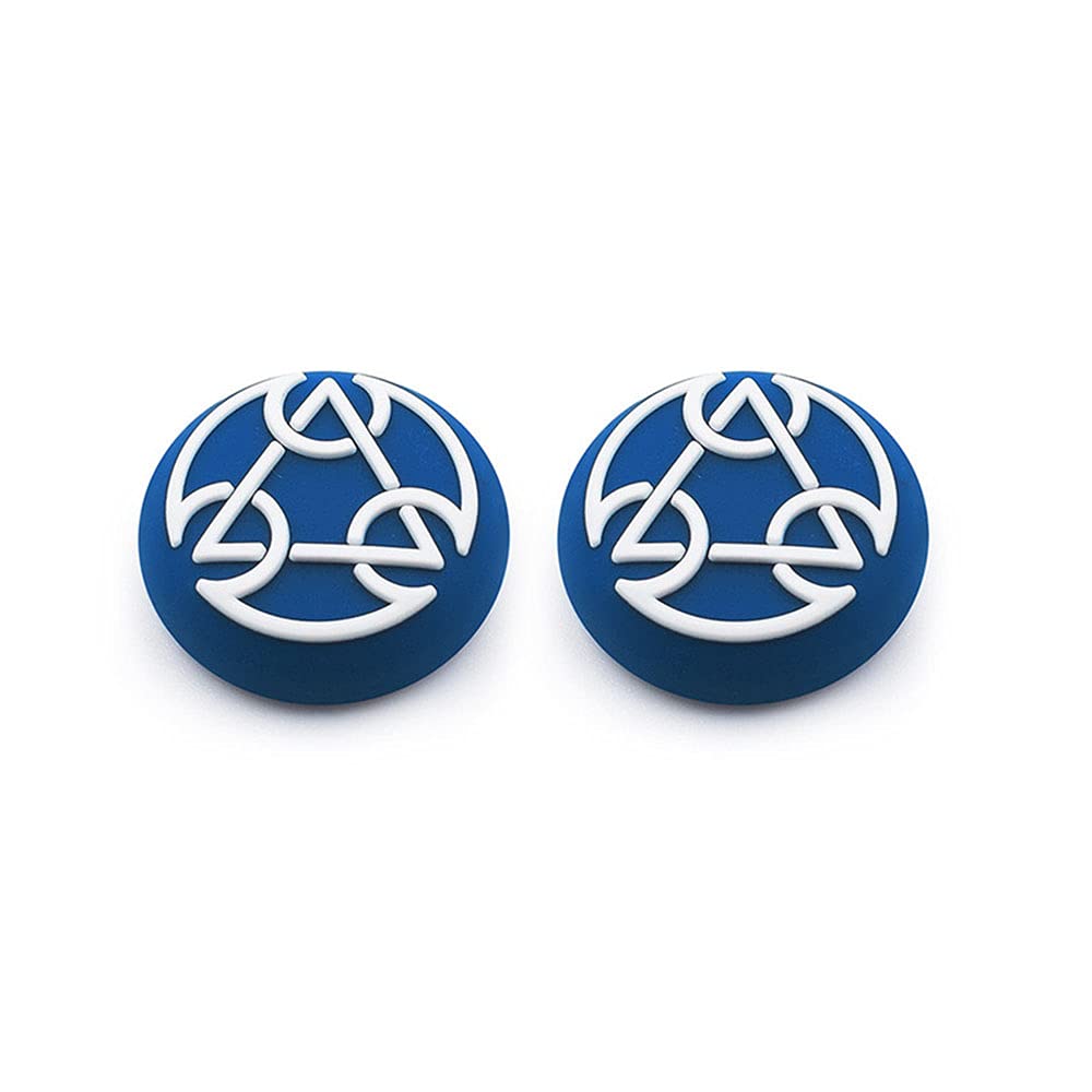 2 in 1 Analog Stick Joystick Rubber Silicone Cap Thumbstick Thumb Grip Cover Case Skin Joystick Grips for PS5 PS4 PS3 Xbox One Xbox 360 Controller (T)