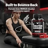 Creatine Gummies 5000mg | Creatine Monohydrate Gummies – Chewable Creatine Supplement for Men & Women | 120 Vegan Gummies Easy Pre & Post Workout Gym Support for Performance and Muscle Power - Image 4