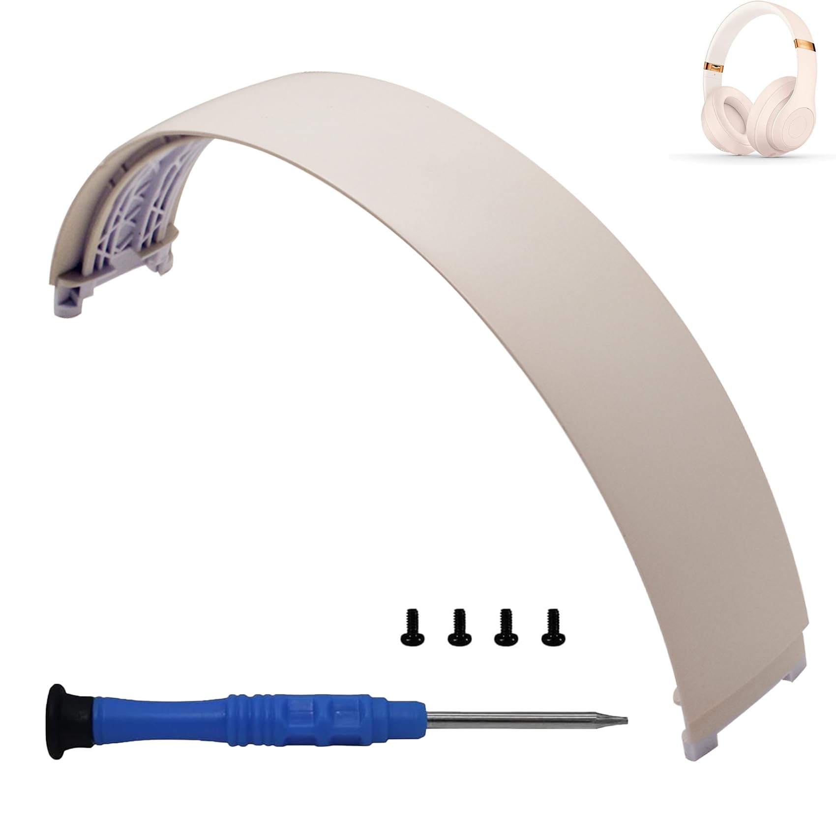 Studio 3 Headband Replacement Top Headband Replacement Head Band Parts Accessories Repair Kit Compatible with Studio 3.0 A1914 Wireless Studio 2.0 Wireless Headphones (Porcelain Pink)