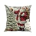 Produktbild Kissenbezüge 45cm*45cm Weihnachten Druck Kissenbezüge Xmas Schneemann Winter Dekokissen Soft Touch Kissenbezug Kissen Home Decor Kissen CoverE