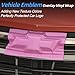 Lypumso Auto Emblem Vinyl Wrap Kit, 6PCS Pink Carbon Fiber Compatible with Chevy Bowtie Logo Stickers, Cut Your-Own Universal Vehicle Emblem Overlay DIY Decals (12Inches x 4Inches)
