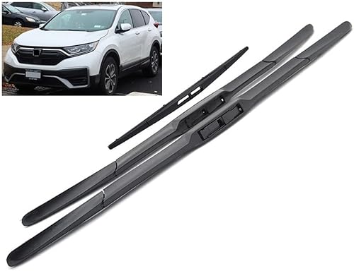Juego de 3 limpiaparabrisas delantero y trasero compatible con Honda CR-V CRV MK5 2016-2021 limpiaparabrisas limpiaparabrisas de 26 pulgadas + 17