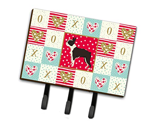 Caroline's Treasures Boston Terrier Love Leash or Key Holder