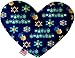 Mirage Pet Product Chanukah Bliss 8 Inch Canvas Heart Dog Toy