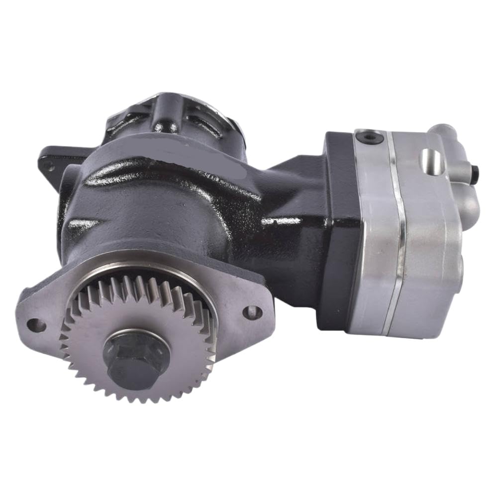 Pwuwarrkg Onecolor Air Brake Compressor With Gear 3976366 3969102 Compatible With Qsb5.9 6Ct8.3 Engine
