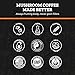 Variety Organic mushroom Instant Coffee - 10 x 9g Packets - Healthy Coffee alternative and Substitute - With Chaga, Collagen, Lions Mane and Antioxidants