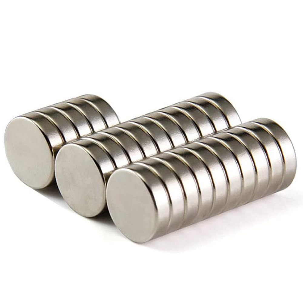 Magneteksan 20 Pcs 12mm x 3mm Small Strong Neodymium Magnets for Fridges, Whiteboards, Crafts, DIY, Photos, Tools & More (Size Options Available)
