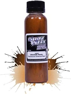 Spaz Stik SZX16050 Orange Pearl Airbrush Ready Paint, 2oz Bottle