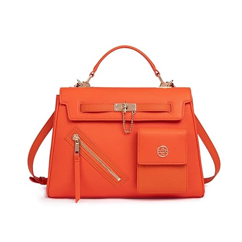 HOZYU Recycled Genuine Leather Purses Handbags Shoulder Bag