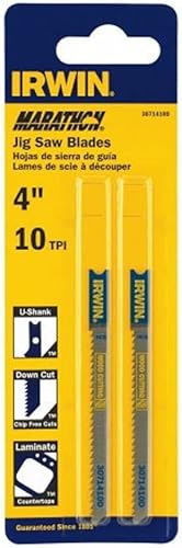 Irwin Tools IRWIN 3071410D - Hoja de sierra caladora con mango en U de 4 pulgadas, 10 TPI