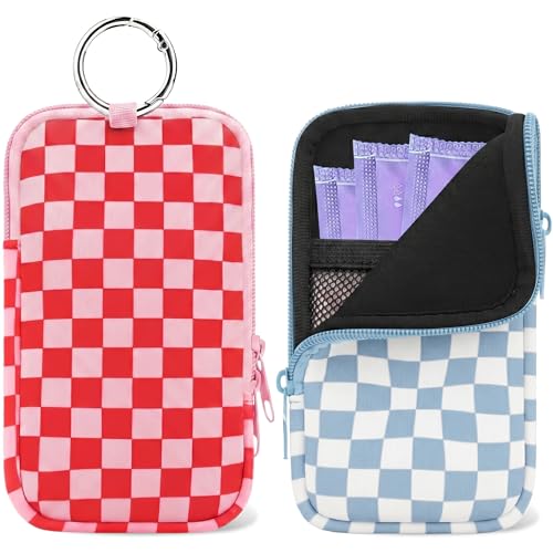 Image of 2PCS Tampon Holder Zipper Pouches Portable Period Bags