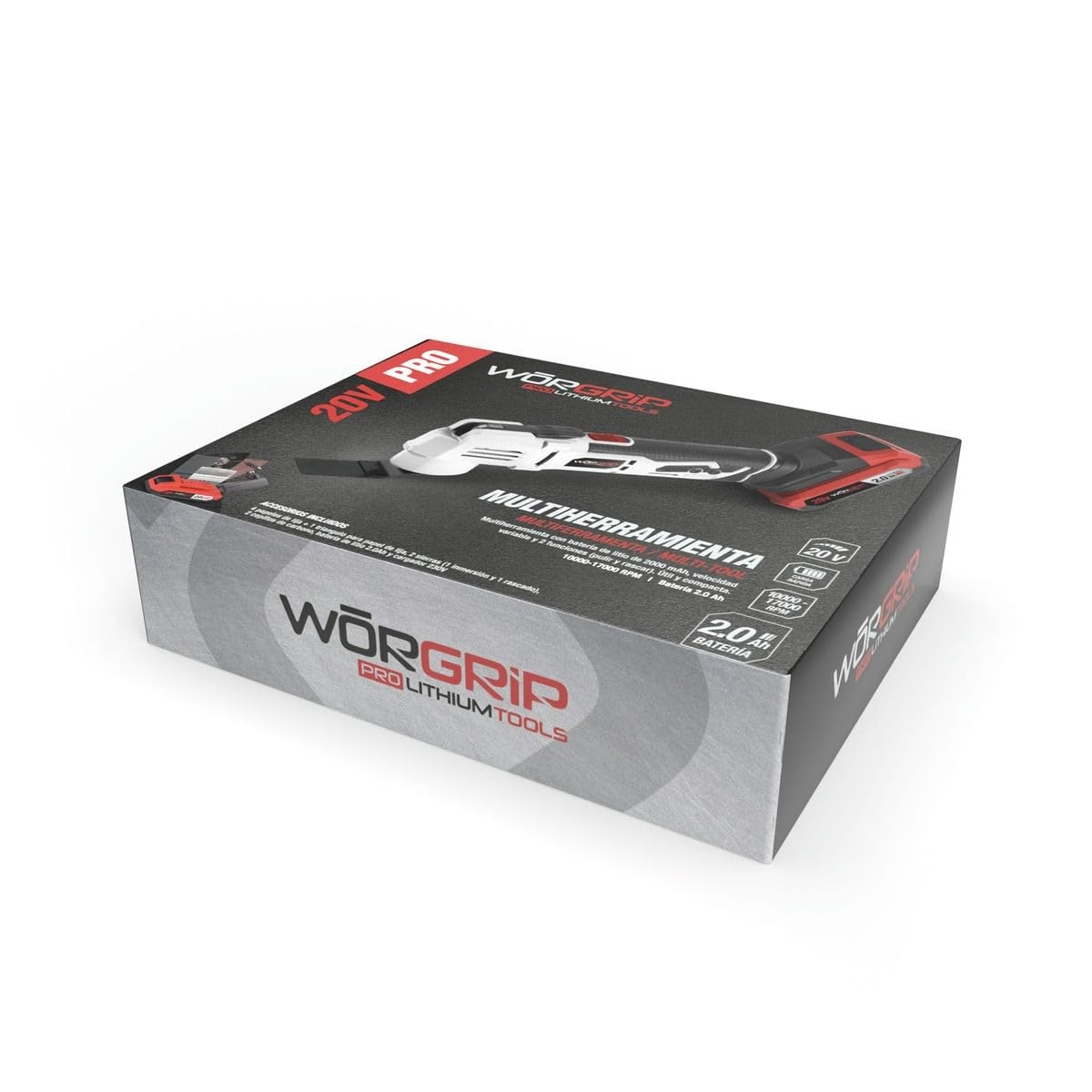 MULTIHERRAMIENTA WORGRIP 20V. 1 BAT.2 Ah