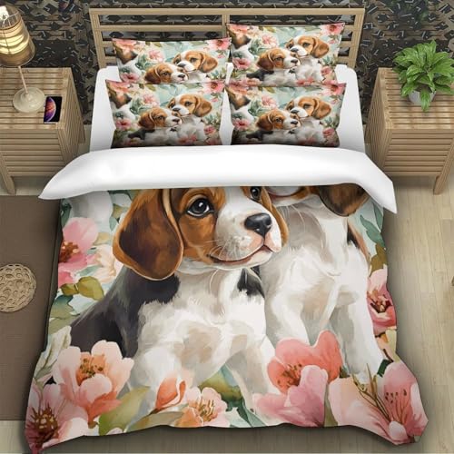 Housse de couette 3D microfibre ultra douce lit king 220x240 fermeture éclair