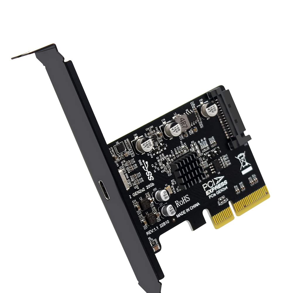 Carte USB PCIE Type C contrôleur ASM3242 protocole USB 3.2 Gen 2X2 - 8