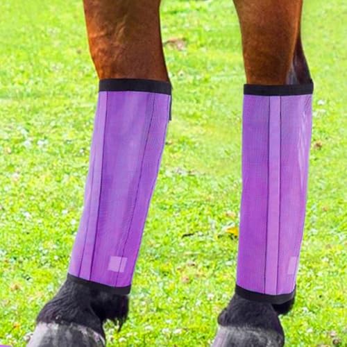 Botas de malla para caballos con proteccion transpirable antimoscas kit de 4 piezas 3