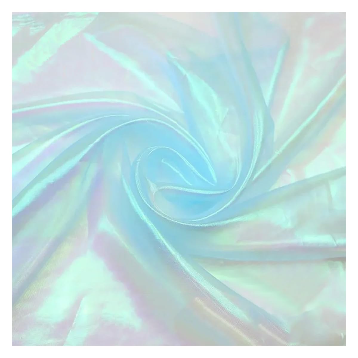 Egurs Chiffon Fabric, 2 Yards x 145 cm, Glitter Tulle Fabric, Pleats