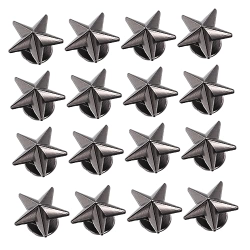 STOBAZA 50Pcs Star Spike Studs for Punk DIY Clothing Shoes Hats Metal Rivets for Crafting Accessories and Decor