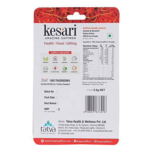 Image of Kesari Pure Saffron, 0.5g