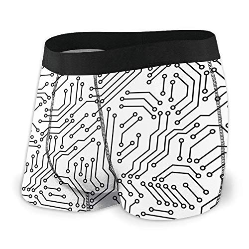 Web--ster Disegni Tecnici Intimo Uomo Slip Boxer Comodi bauli a Vita Bassa Taglia L