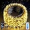 Guijiyi Lichterkette Innen Außen 20m 200LED, Lichterketten Weihnachtsbaum, 8 Modi IP44 Wasserdicht Lichterkette Batterie Aufladbar mit Fernbedienung Timer für Innen Weihnachten Garten Party Hochzeit