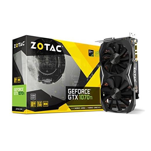 ZOTAC GeForce GTX 1070 Ti MINI 8GB GDDR5 256-bit Super Compact Gaming Graphics Card IceStorm Cooling, Metal Backplate, LED Lit ZT-P10710G-10P