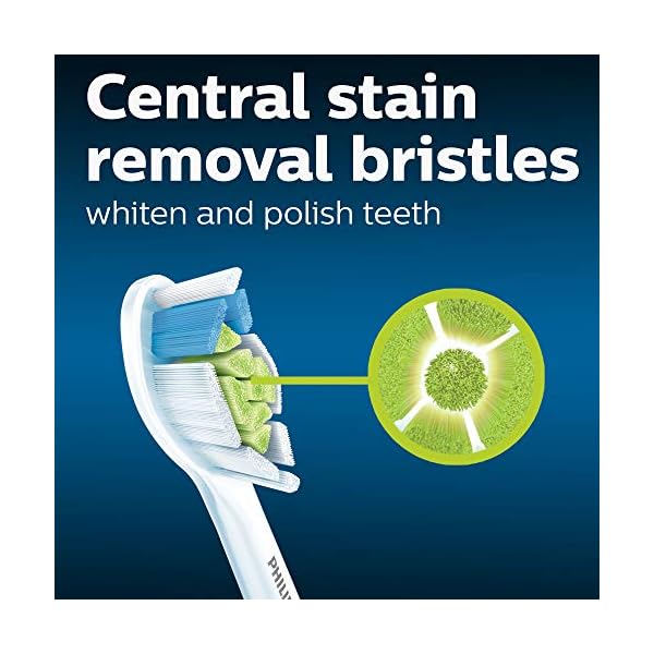 Philips Sonicare DiamondClean Ersatzbürstenköpfe, HX6064/65, brushsync Technologie, Weiß 4er – Bild 4