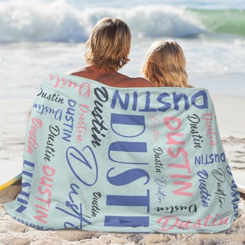 Personalized Blankets for Kids with Names Customized Blankets with Name for Adult Custom Blanket Gift for Birthday Christmas Valentines Day Gift