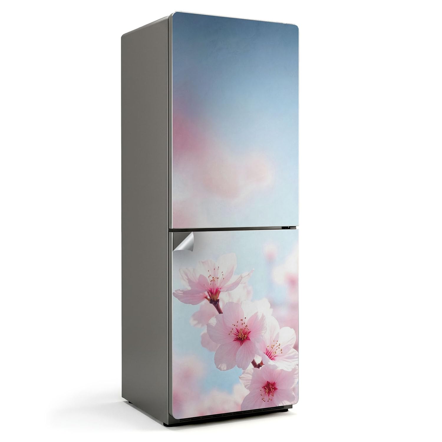Stickers pour Réfrigérateur autocollant 70x190 cm couvrant décoration protection cuisine fleurs