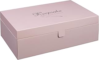 Foster-Stephens Wedding Dress Preservation Kit | Stylish Wedding Gown Garment Storage Box | Closet Storage Organizer for Quilts, Gowns, Dresses, Family Heirlooms | Pink, Extra-Large - Buy now