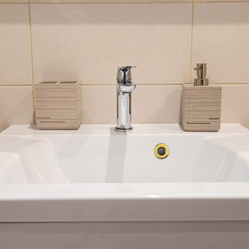 Überlaufabdeckung Aus Kupfer - Stylische Abdeckung Für Waschbeckenlöcher