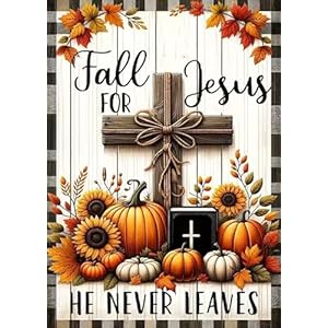 CHWGLFGG Diamond Art Kits for Adults Beginners, DIY 5D Full Round Drill Diamond Painting Kits Fall for Jesus,Cross Paint by Diamonds Dot Gem Art Crystal Pumpkin Easy,Home Wall Decor 12 X 16 Inch.