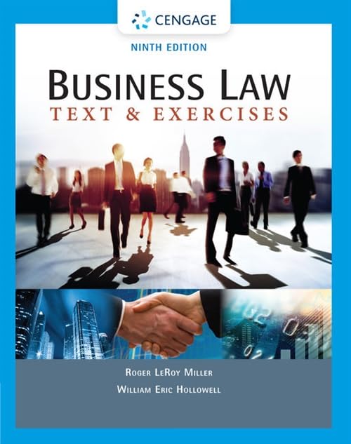 Business Law: Text & Exercises 9th Edition