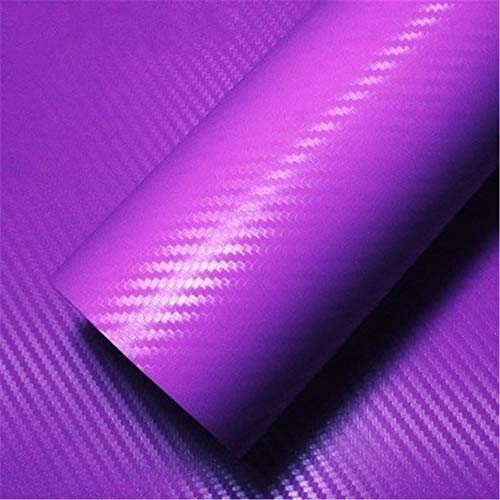 Image of XYC Compatible with Chevrolet 2 pcs Carbon Fiber for Chevy Bowtie Emblem Overlay Sheets Front /Back Vinyl Decal Wrap (Purple)