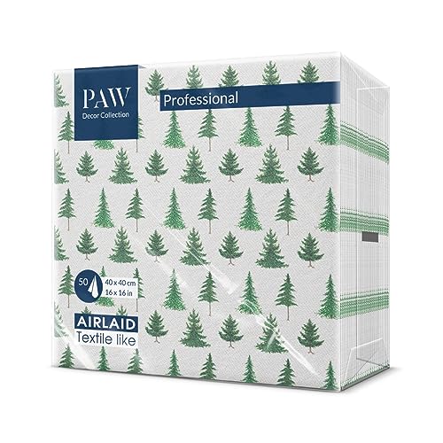 PAW - Airlaid Servietten (40 x 40 cm) I 50 Stück I Perfekt für...