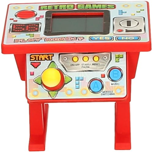Retro Games Machine, 49 Games, 1676 Levels, Interactive Family Classic Gaming Console, Ages 6+, Blue - Yellow - Red - Image 2