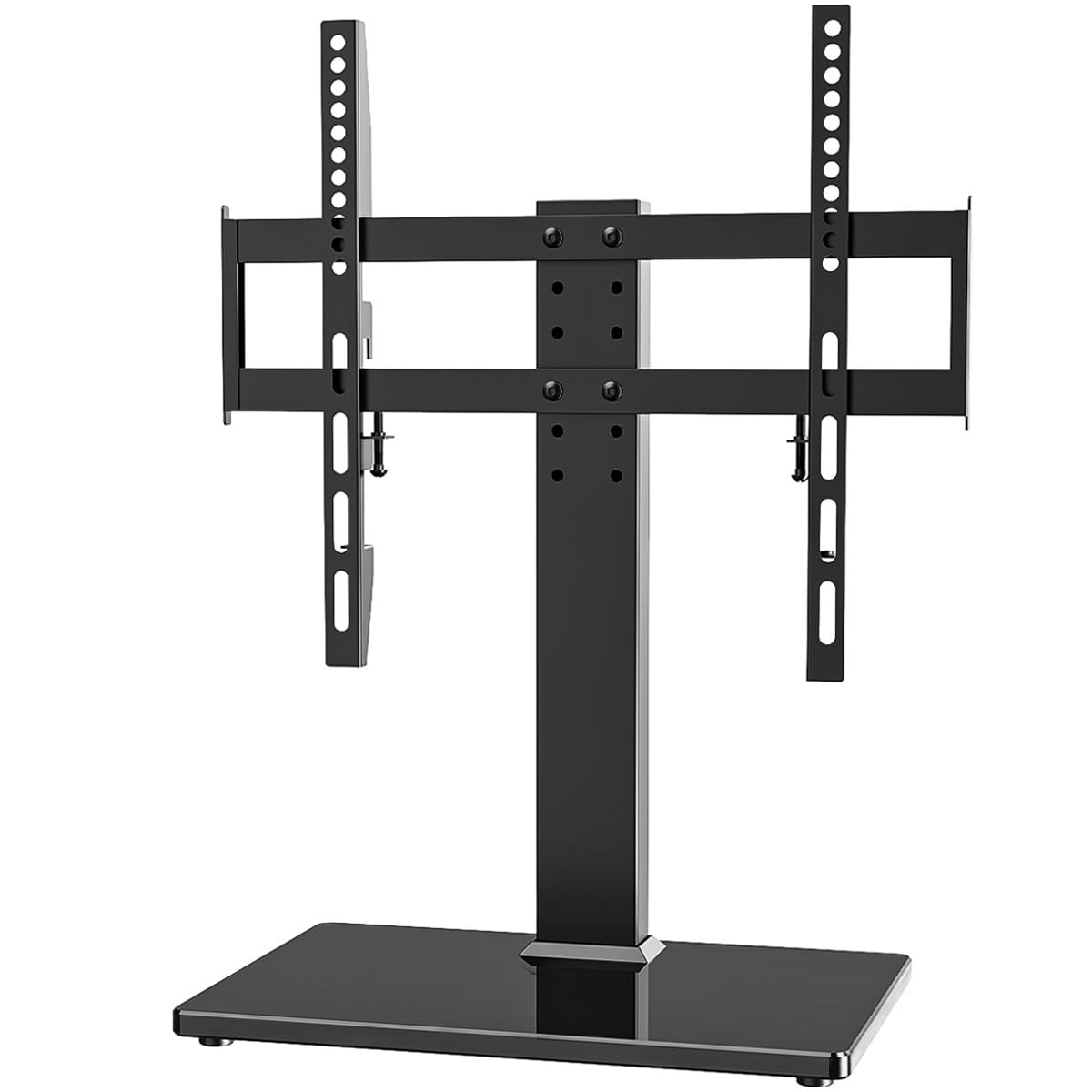 Soporte Universal para TV, Sobremesa Soporte de TV para Pantallas de LCD LED de 27 a 55 Pulgadas, Soporte con Base de Vidrio Templado y Gestión de Cables, VESA 400 x 400 mm