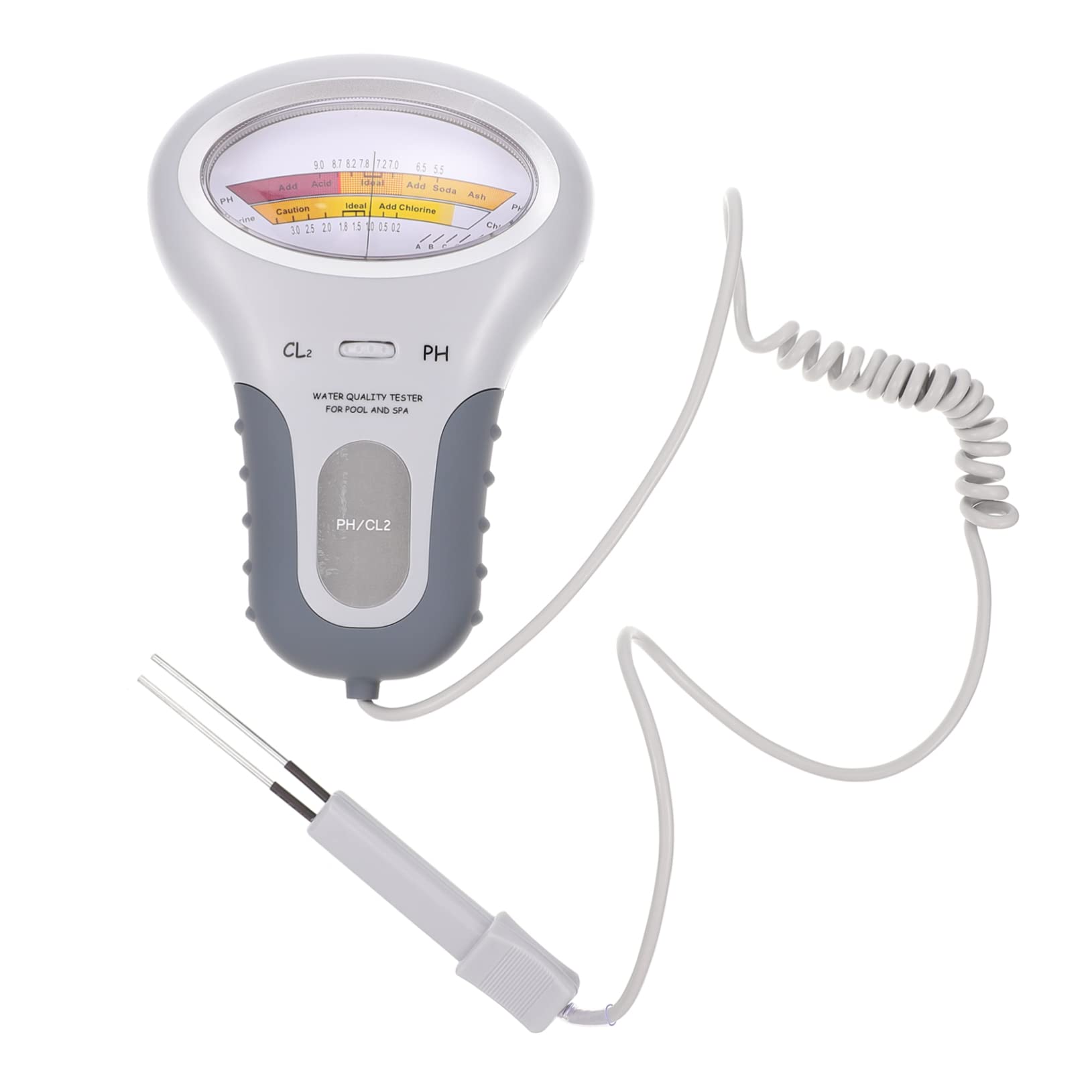 VANZACK 5piezas Probador De Del Agua Para Piscina y Spa Medidor Digital De Ph Portátil Pantalla Kit De Análisis De Agua