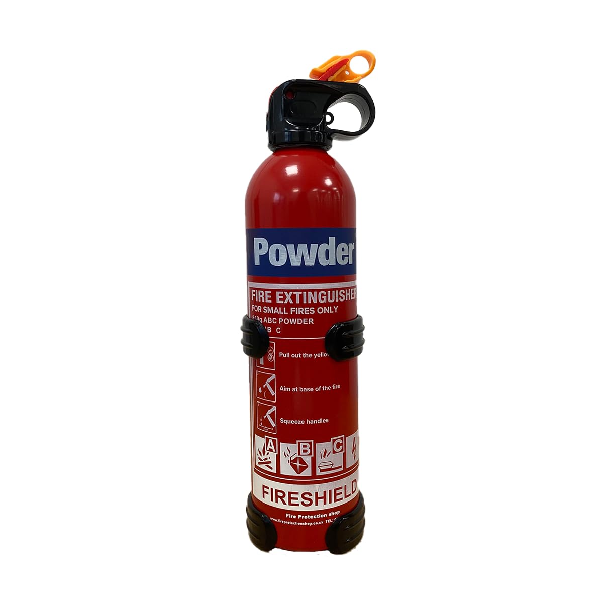 Small 850g ABC Dry Powder Aerosol Fire Extinguisher - Multi Purpose Extinguisher Great for Home & Vehicle Use - FireShield (850g Fire Extinguisher)
