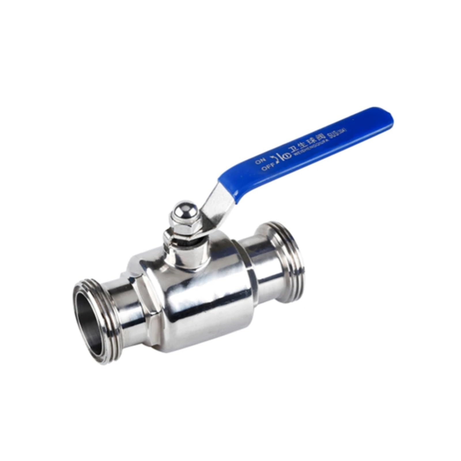 Robinet à boisseau sphérique sanitaire en acier inoxydable 304 mâle 3/4 anti-fuite