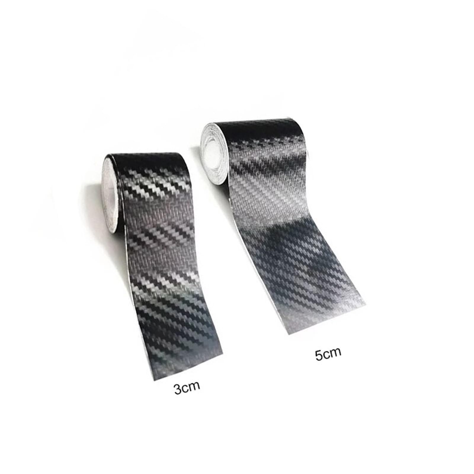 Tira Protectora de Parachoques Rollos de 3/5 m Pegatinas Fibra Carbono para Puerta Coche, Tira para Maletero, umbral, Cinta antiarañazos, calcomanía Impermeable(3cmx3m)