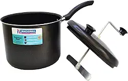 Panela Pipoqueira Antiaderente Alumínio Nacional 20 Cm 4,6l preto