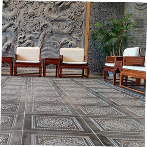 Molde de plástico resistente blanco para bloques de patio estilo antiguo 6