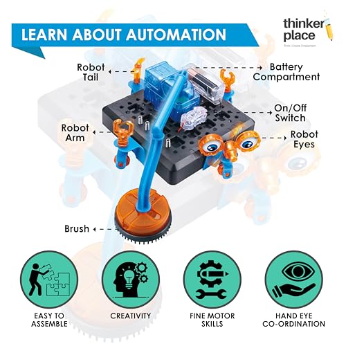 Image of Space Cleaning Robot DIY Kit | Build, Learn & Play | STEM Toy for Kids Age 8+ | Automation Learning Kit with AR Experience | Fun Educational Game