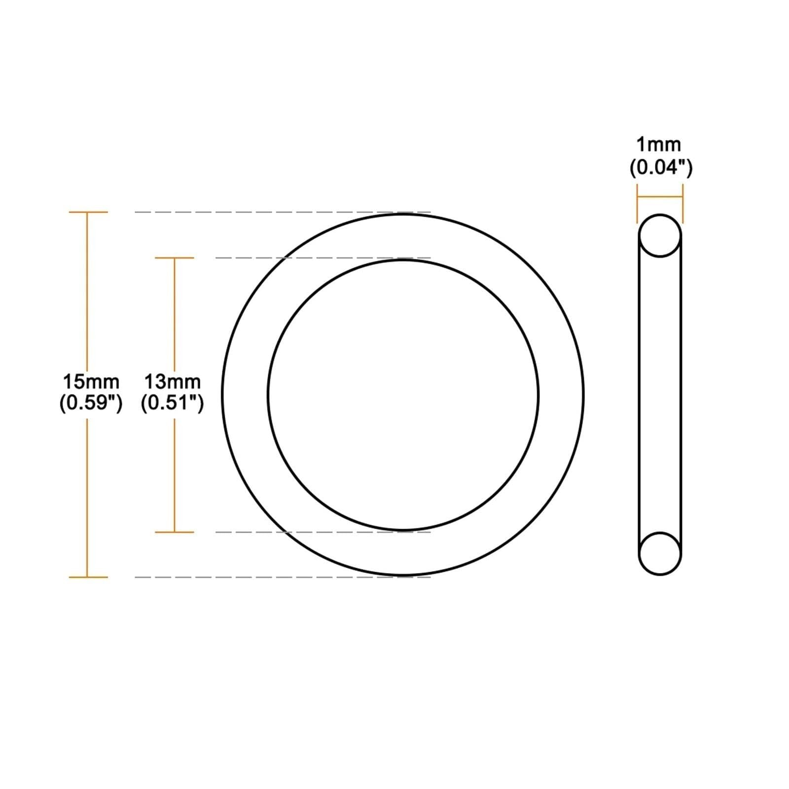 Accesorios de hardware 30 piezas de juntas tóricas de caucho de silicona Junta tórica de silicona Juntas tóricas de sellado Junta de sellado de arandela Máquina de anillo Kit de junta resistente al ac