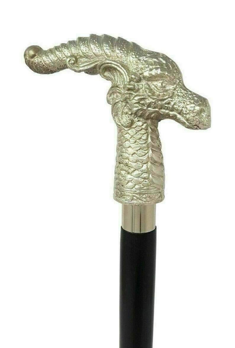 Game of Thrones Dragon Walking Stick Handle Wooden Walking Cane Beautiful Gift