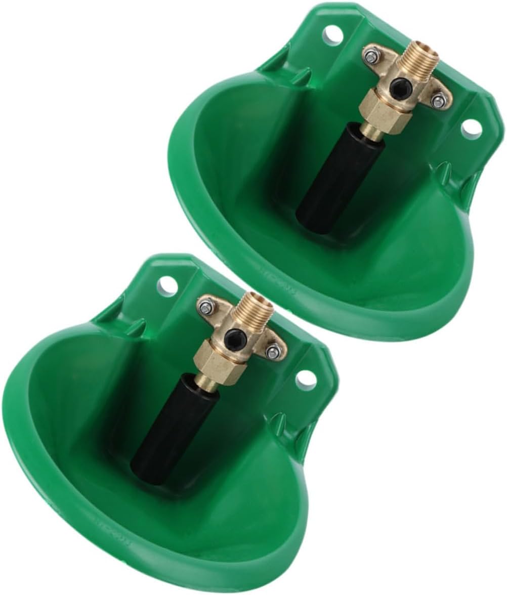 2pcs Automatic Sheep Drinking Bowl Copper Valve Water Fountain for Livestock Tip Design for Outdoor Use Fall Resistant Freeze